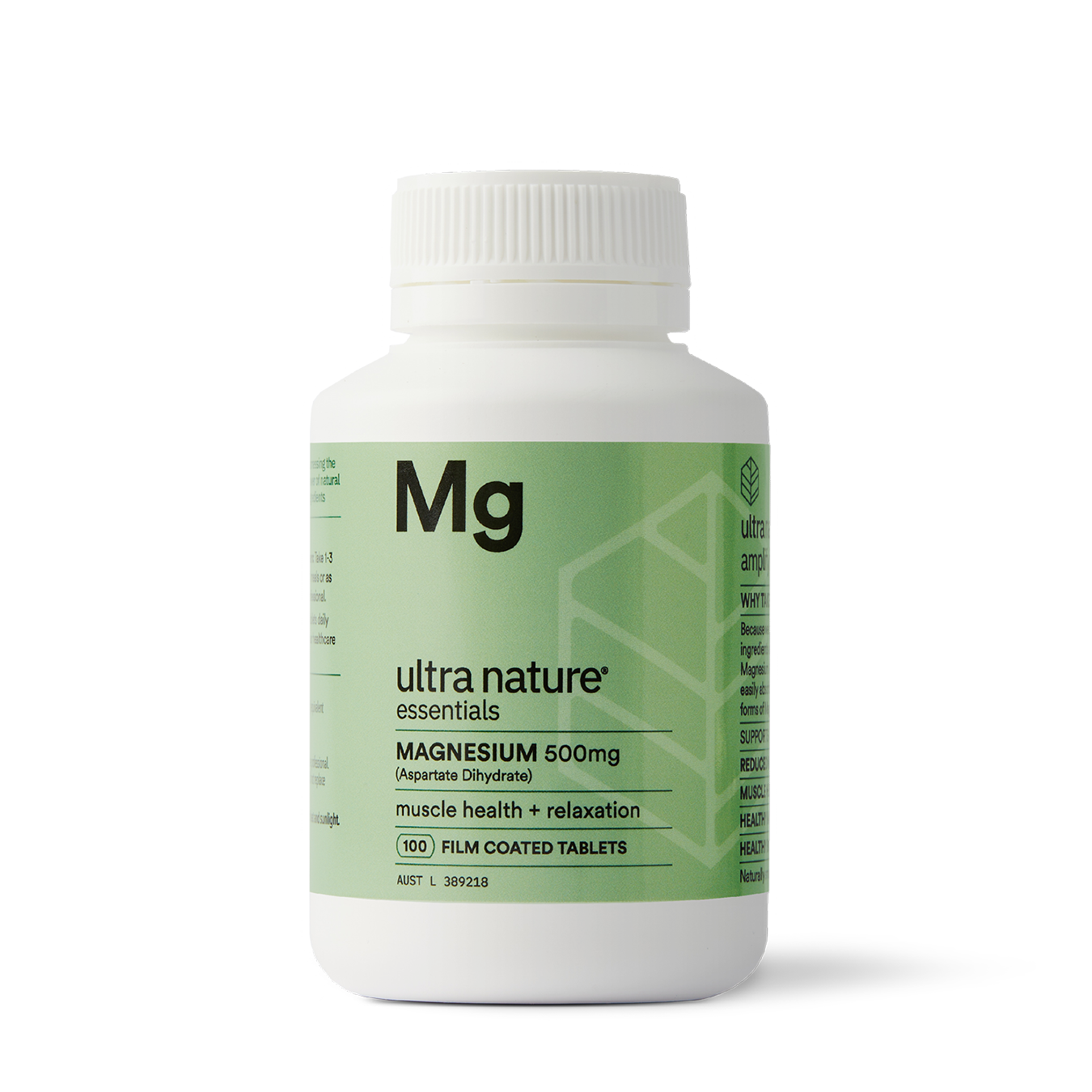 Ultra Nature Magnesium 500mg – 100 Tabs