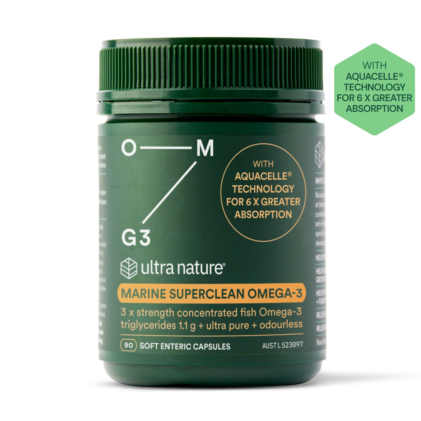 Ultra Nature Marine SuperClean Omega-3 - 90 Caps